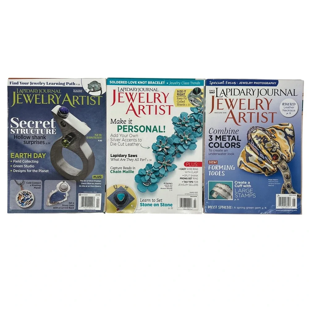 Lapidary Journal Jewelry Artist Magazine Lot of 9 2010-2020 Jewelry Making Craft